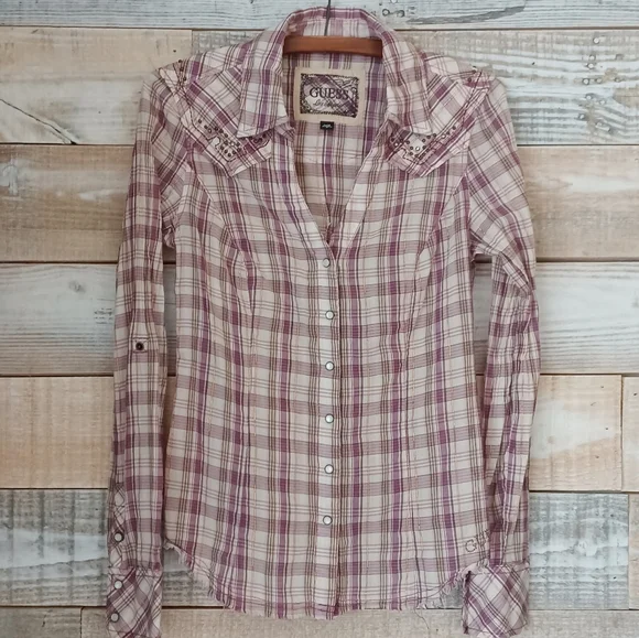 Guess Tops Guess Western Shirt Poshmark